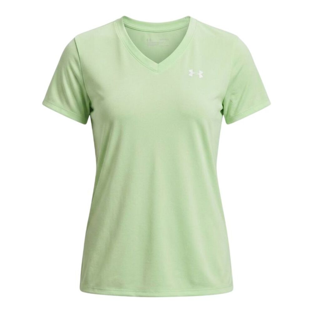 Under Armour Womens/Ladies V Neck / Lime/White